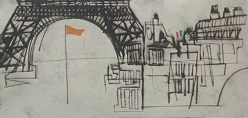 Jiří Ščerbakov: Eifelova věž v Paříži.