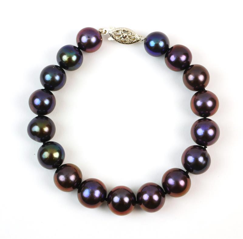 Zlatý perlový náramek