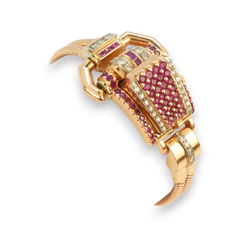 Luxusní zlatý náramek - hodinky OMEGA