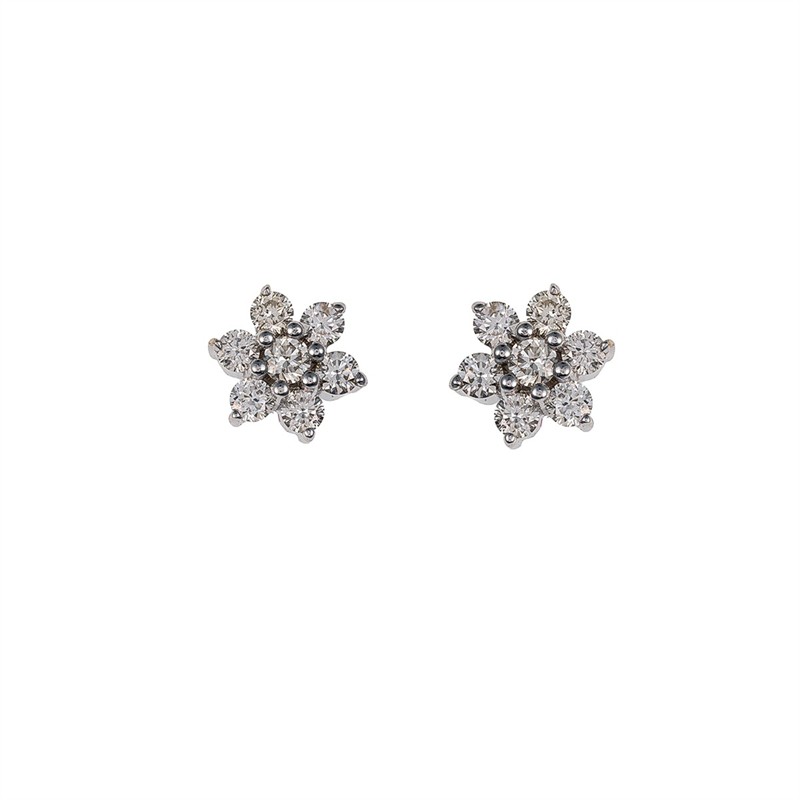 Diamantové náušnice z bílého zlata 0,40 ct