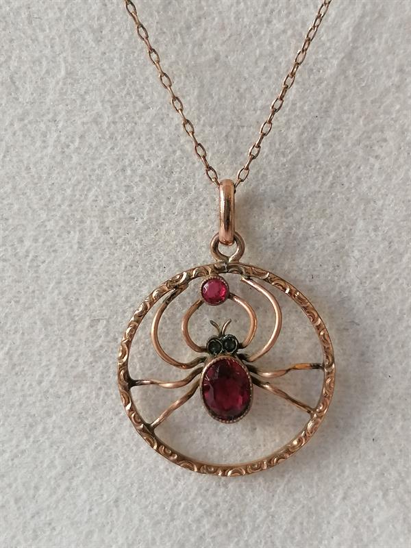 Náhrdelník s pavoučkem - double