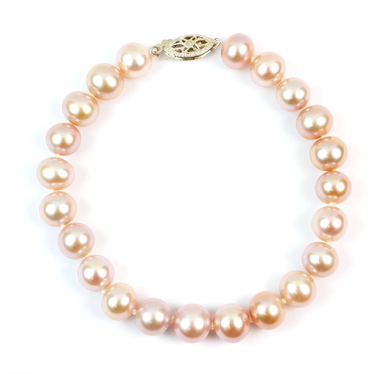 Zlatý perlový náramek