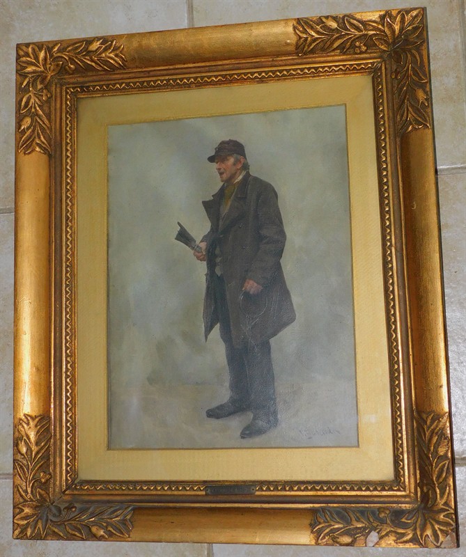 Vojtěch Bartoněk - Brusič, olej