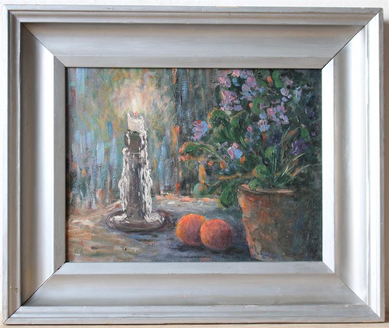 Ferdinand Vlk - Zátiší se svíčkou - Olej