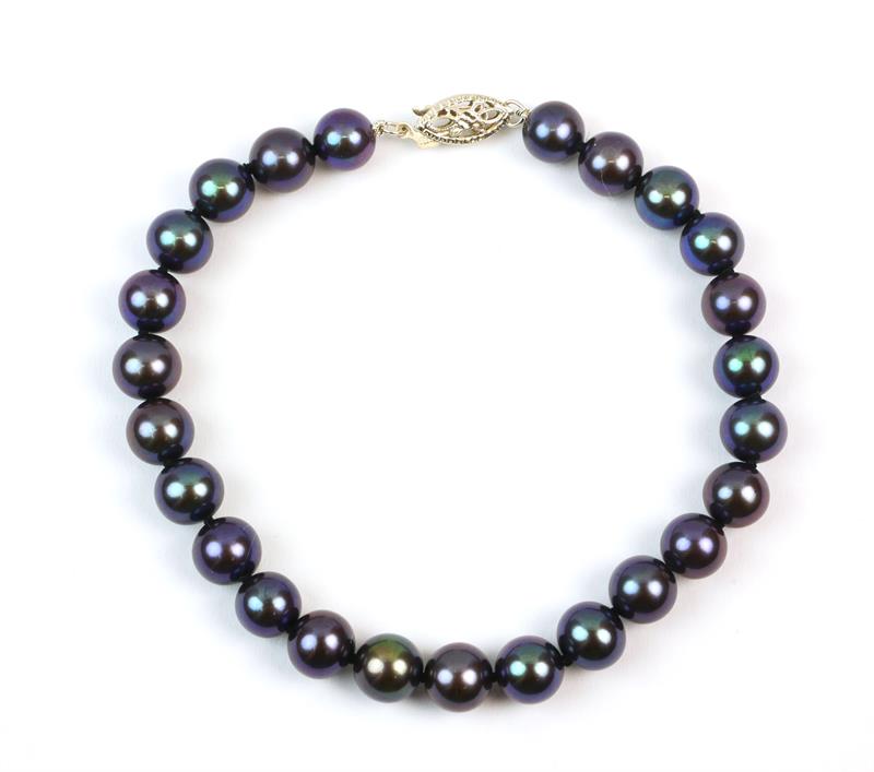 Zlatý perlový náramek