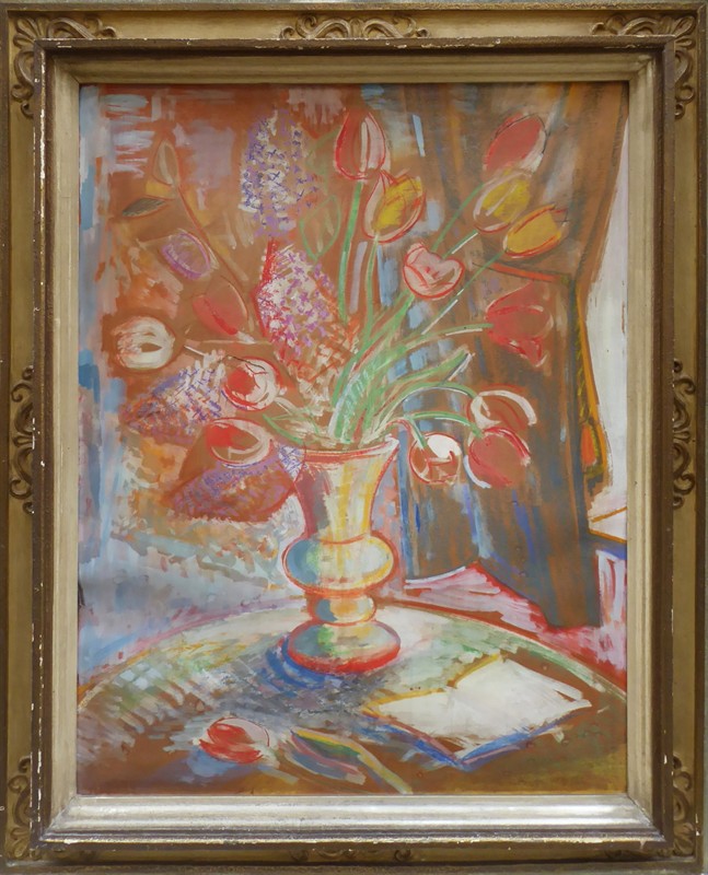 Jaroslav Grus - Zátiší s tulipány