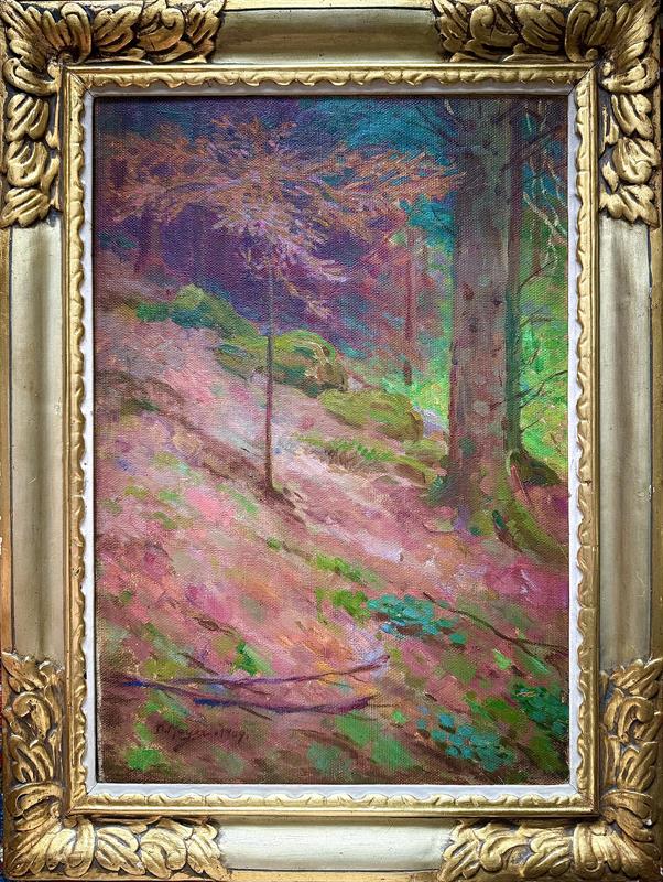 Daniel Mayer Zajíc: Interiér lesa (1909)