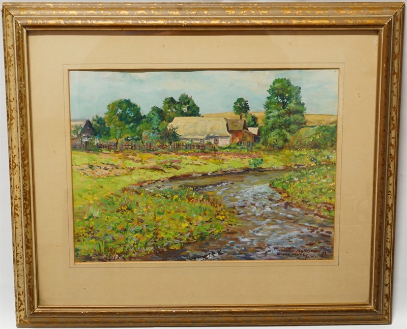 Kvetoucí louka - E. TRUNEČKA PROSTĚJOVSKÝ Líšnice 1953