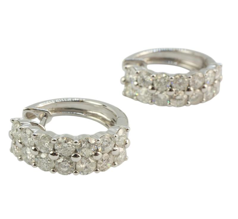 Zlaté náušnice s brilianty 3,60 ct