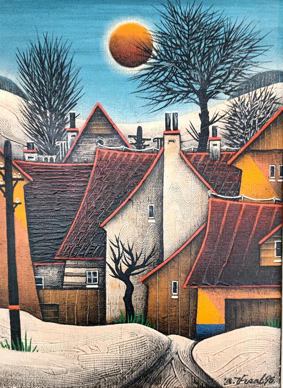 Vrzal Bohumil: Zima na Vysočině.