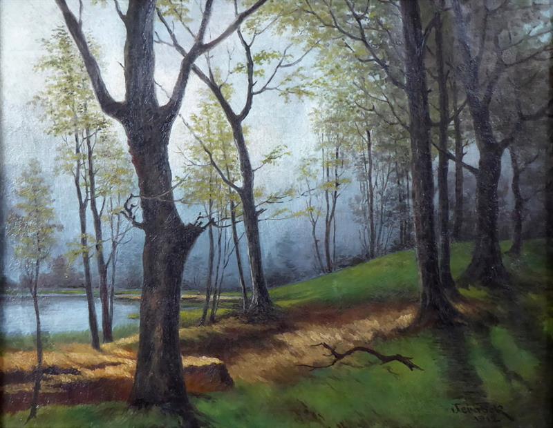 Jeřábek - V listnatém lese u jezírka