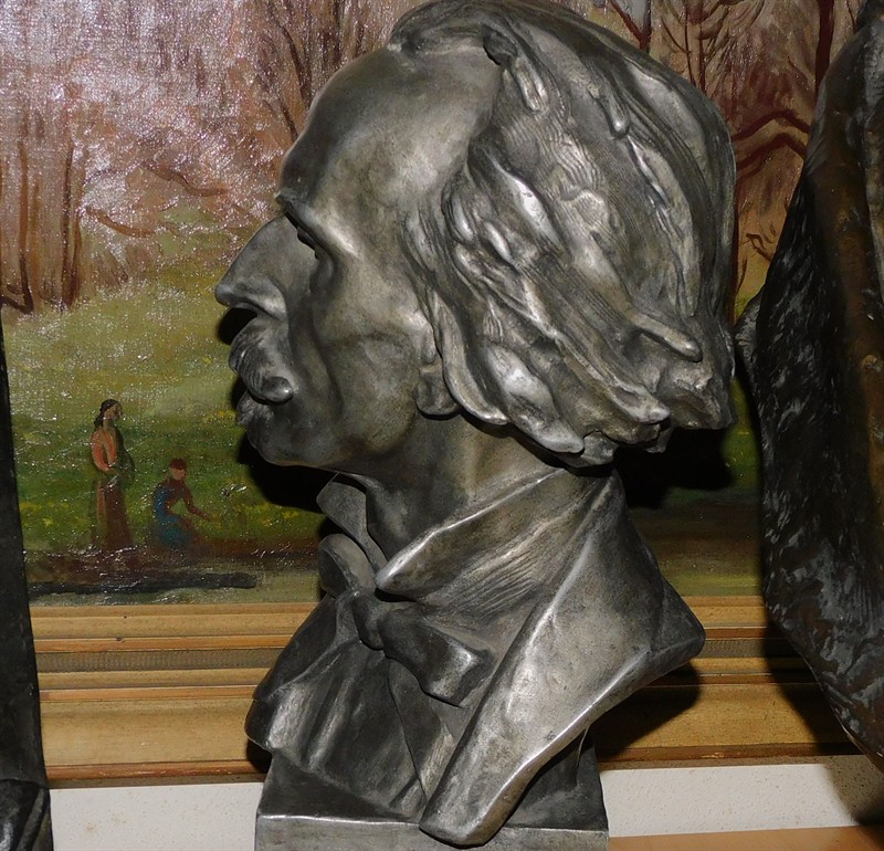 BOHUMIL KAFKA - Portrét Josefa Mánesa, velký bronz