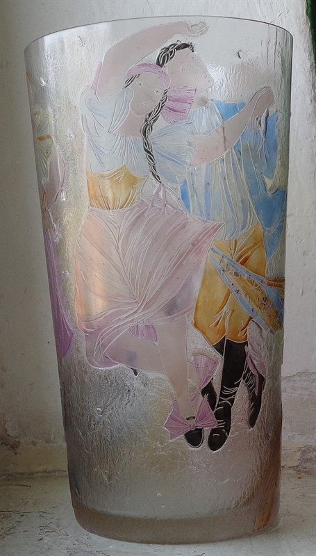 Luxusní váza s tanečníky - Stanislav Libenský