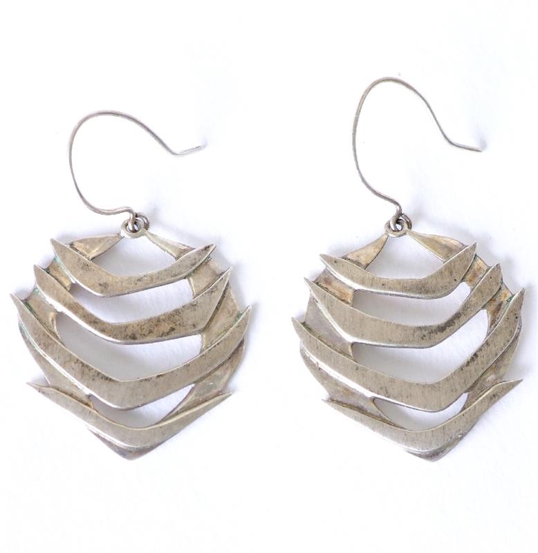 925 Ag náušnice , stylizované ryby