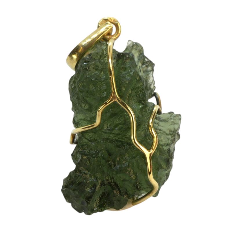 Zlatý přívěsek - vltavín