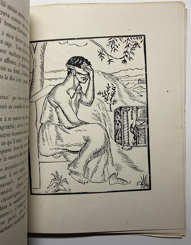 Othon Coubine - Lettre sur le malheur, dřevoryty, 1919