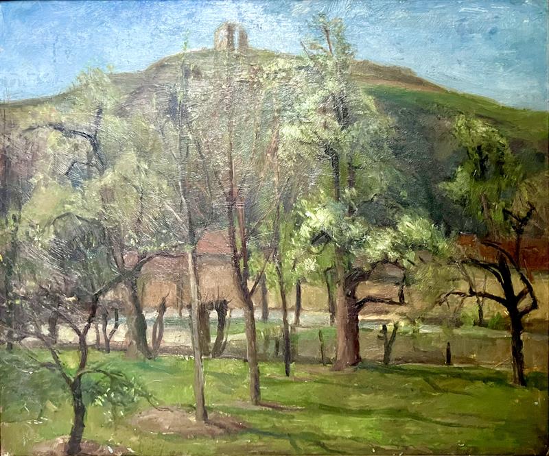 Milan Vinař: Rozkvetlý sad / Podbaba