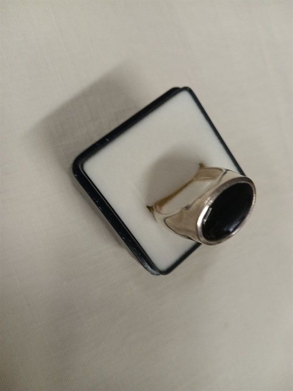 Elegantní prsten stříbro onyx
