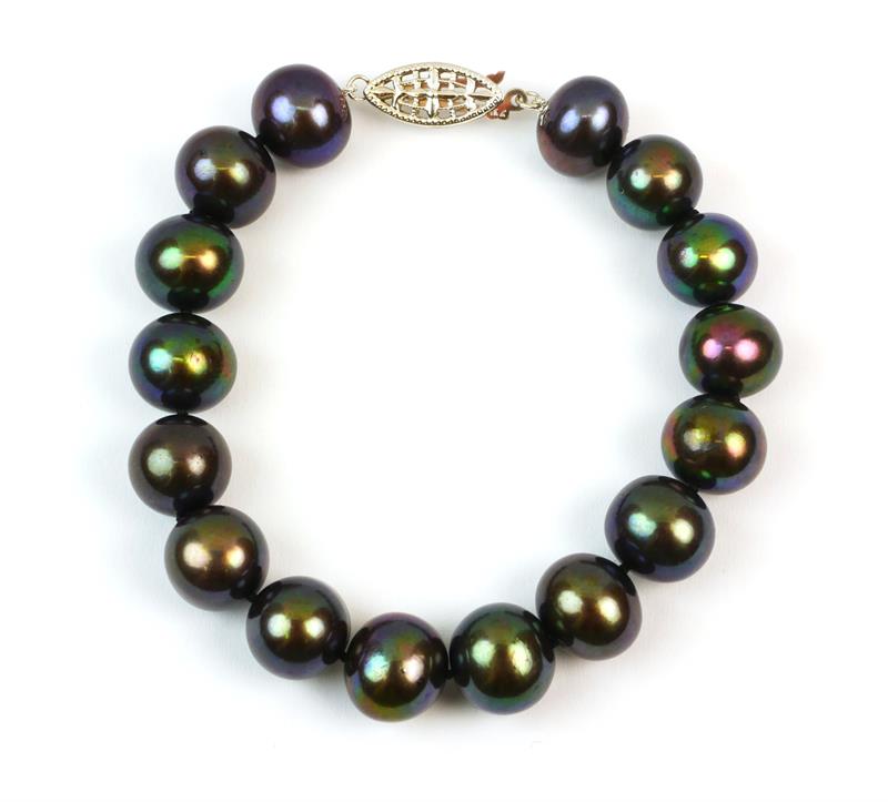 Zlatý perlový náramek