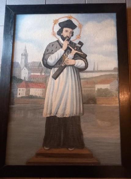 Jan Nepomucký, olejomalba na plátně, kolem roku 1910