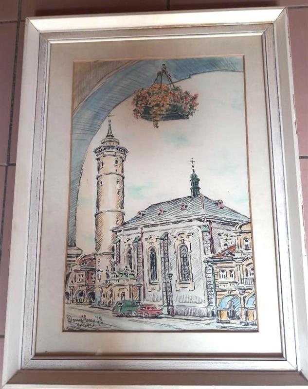 Domažlice, Věž chrámu, malíř Josef Kašpar
