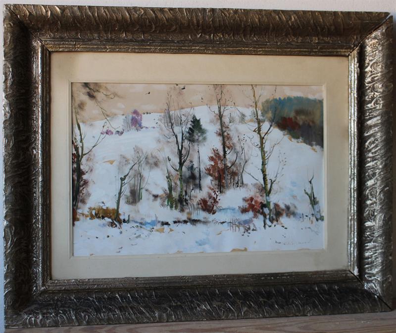 Jan Karel Sigmund - Zimní tání - Olej