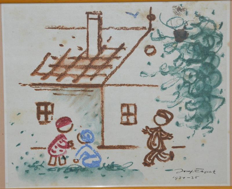 JOSEF ČAPEK - PŘED DOMEM