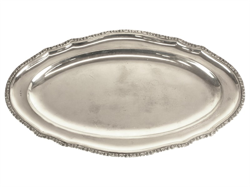 Velký stříbrný podnos (1002 g!)