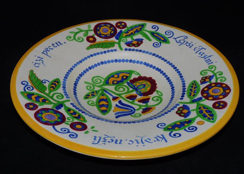 Talíř JARONĚK, výroba Fiala Kravsko - 33 cm!!