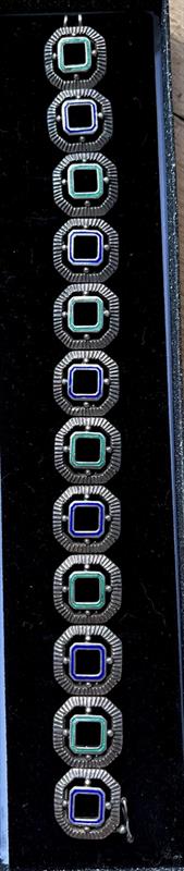 Raritní Art deco náramek se smalty