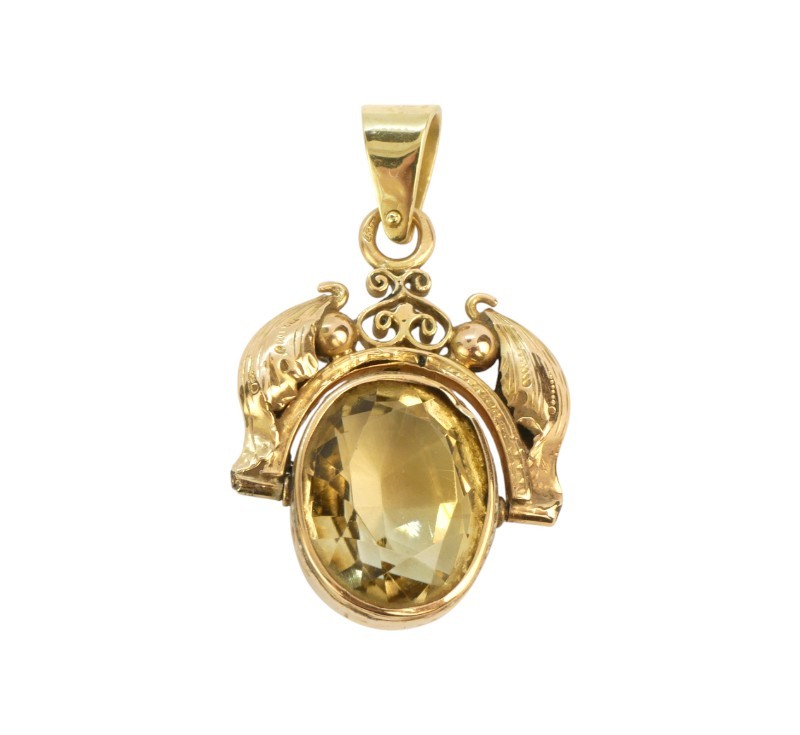 Zlatý závěs s citrínem
