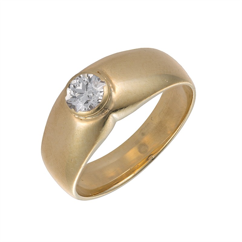 Zlatý prsten s diamantem