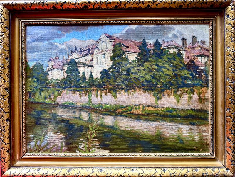 Neznámý autor: Pohled na zámek Zbraslav