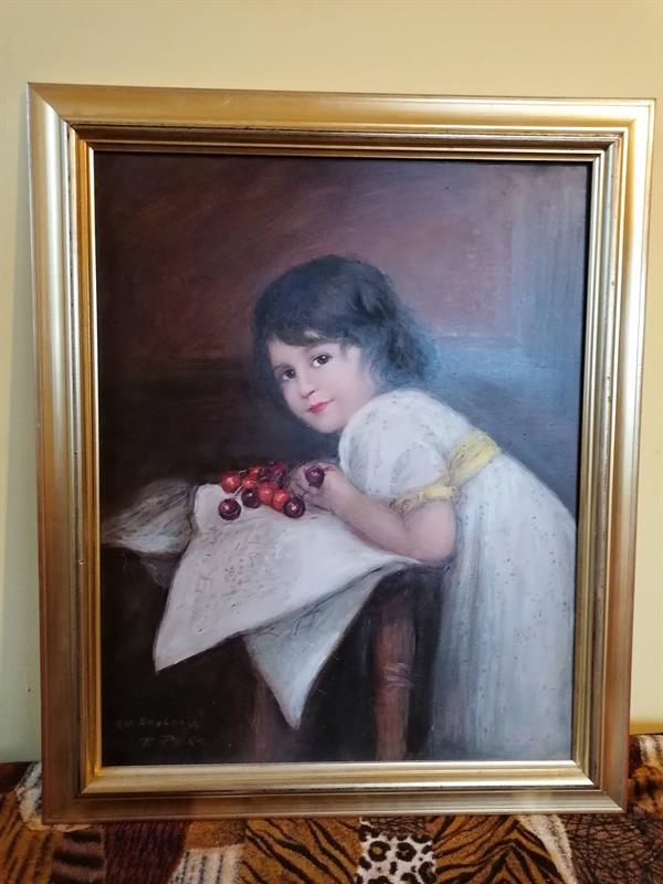 Holčička s třešněmi