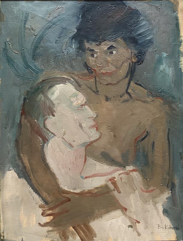 Božena Kuhnová-Hliněnská: Milenci/Autoportrét s R.Hliněnský