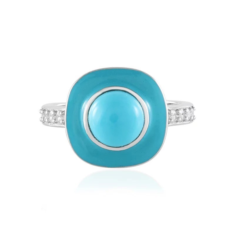 Stříbrný prsten s tyrkysem