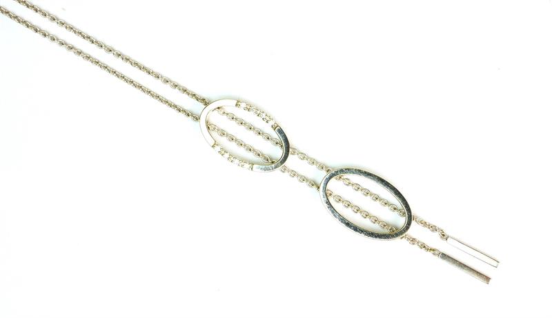 Zlatý náhrdelník s diamanty - HALADA