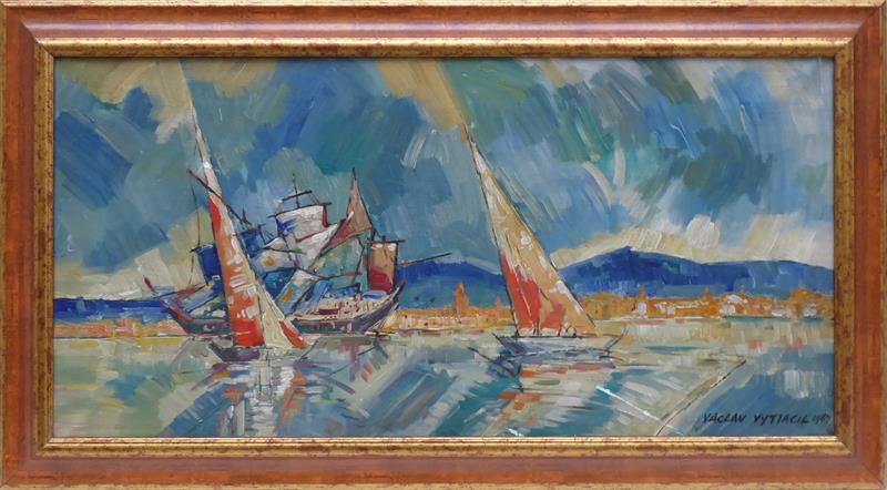Václav Vytlačil - Plachetnice plující do přístavu