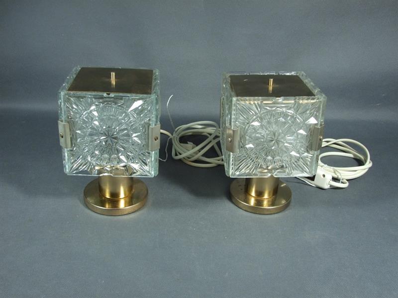 Lampička 2ks, Kamenický Šenov, staré, funkční