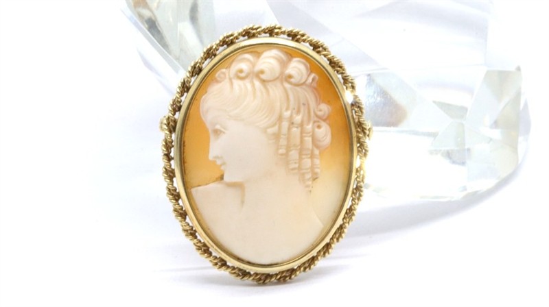 Zlatá brož - kamej