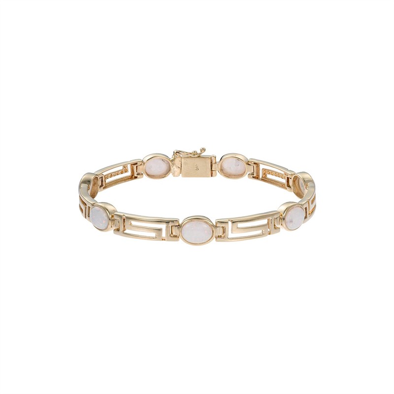 Zlatý náramek se syntetickými opály