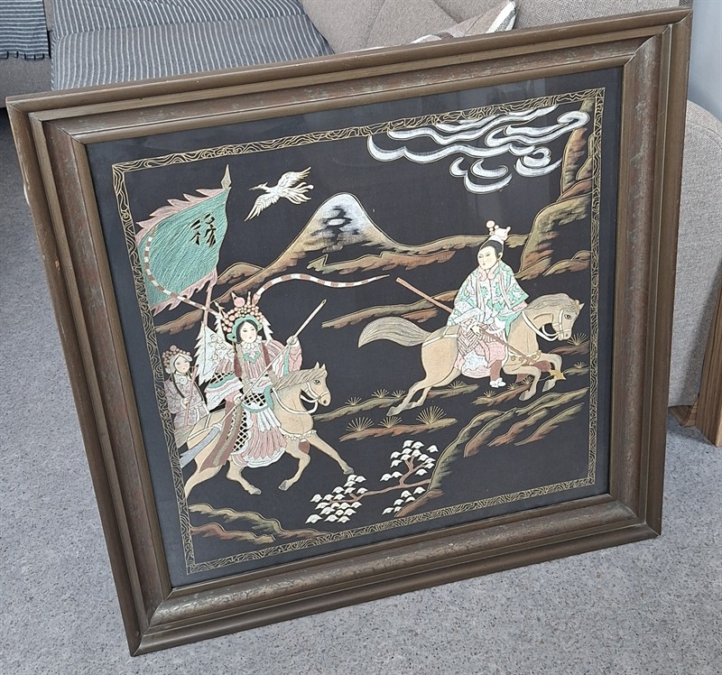Japonský nebo Čínský obraz válečníků