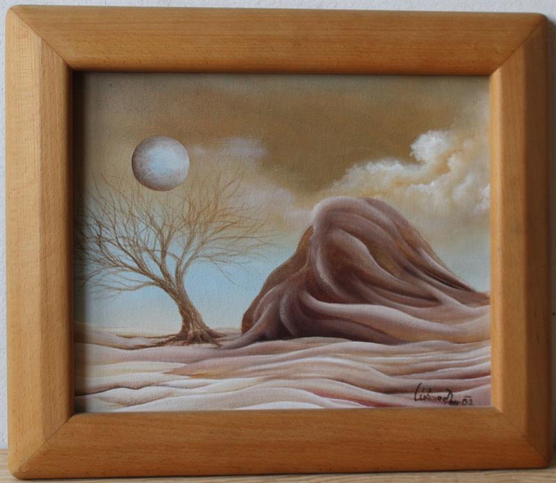 Petr Lískovec - Žena a země - Olej