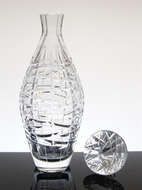 Křišťálová karafa Vladimír ŽAHOUR sklárna Bohemia Poděbrady