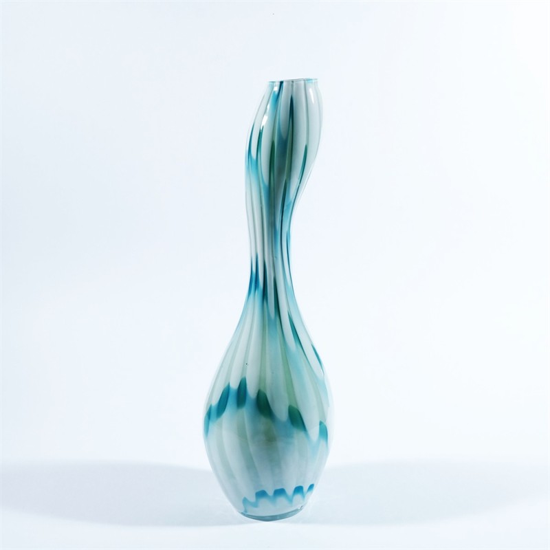 Váza s česaným dekorem, Carlo Moretti Murano