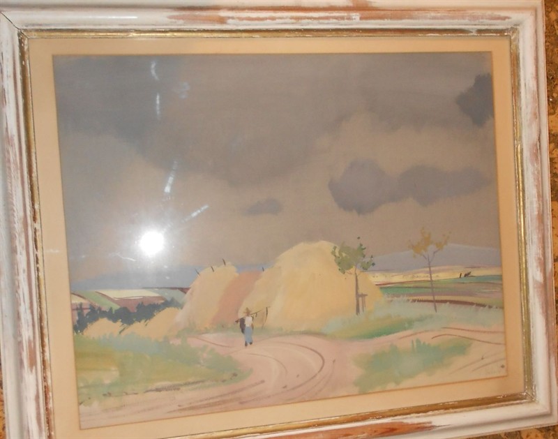 VRBOVÁ (1905-1993) - velká tempera, vystaveno v Alšově síni