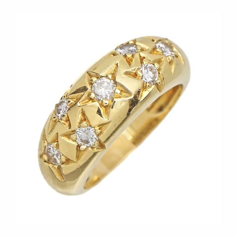 Zlatý prsten s přírodními brilianty 0,55 ct