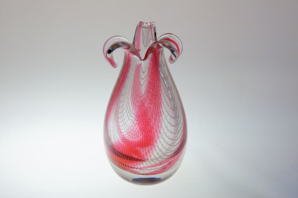 Váza HARRTIL - R. SCHWEDLER, M. METELÁK sklárna Harrachov