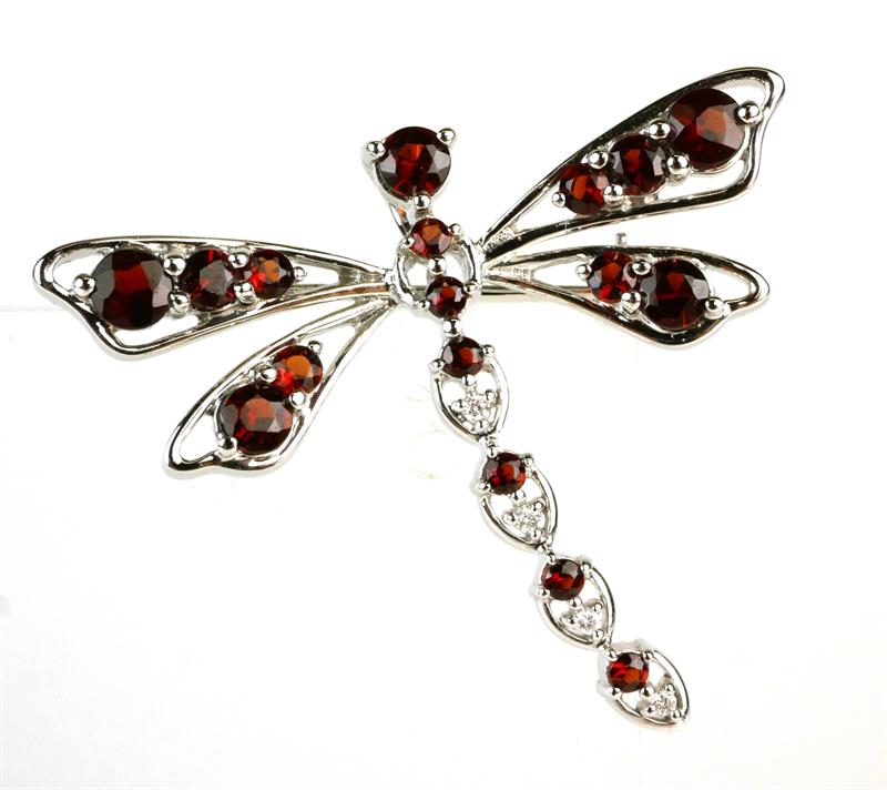 Zlatá brož ve tvaru vážky