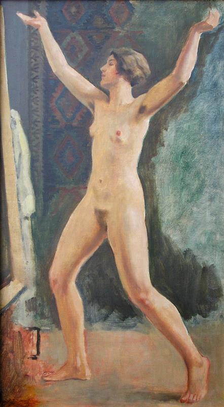 Hugo Boettinger - Alegorie vítěžství - akt